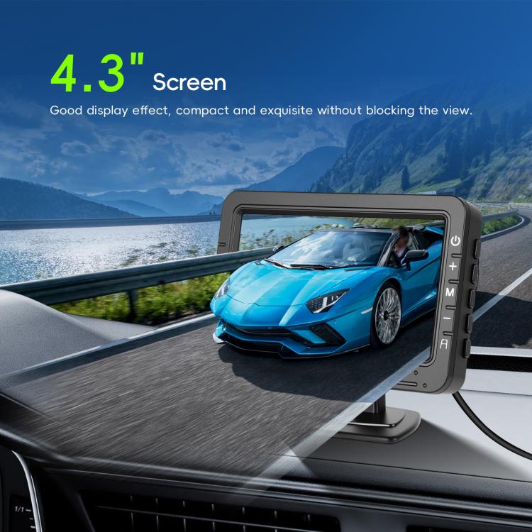 4.3 Inch Reversing Display Digital Wired HD 1 To 1 Set