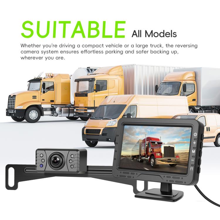 4.3 Inch Reversing Display Digital Wired HD 1 To 1 Set