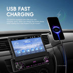 7 inch Universal Manual Retractable Screen Car MP5 Player Car Center Control All-in-One Wired Carplay