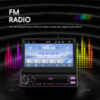 7 inch Universal Manual Retractable Screen Car MP5 Player Car Center Control All-in-One Wired Carplay