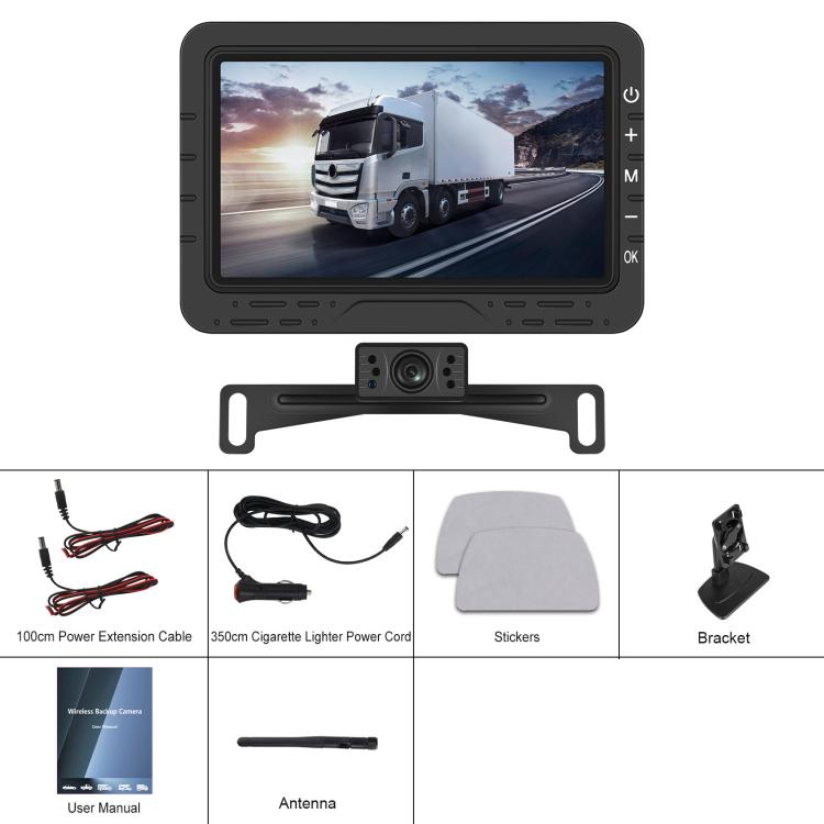 4.3 inch Digital Wireless HD 1 To 1 Reversing Display Car Center Control All-in-One Machine
