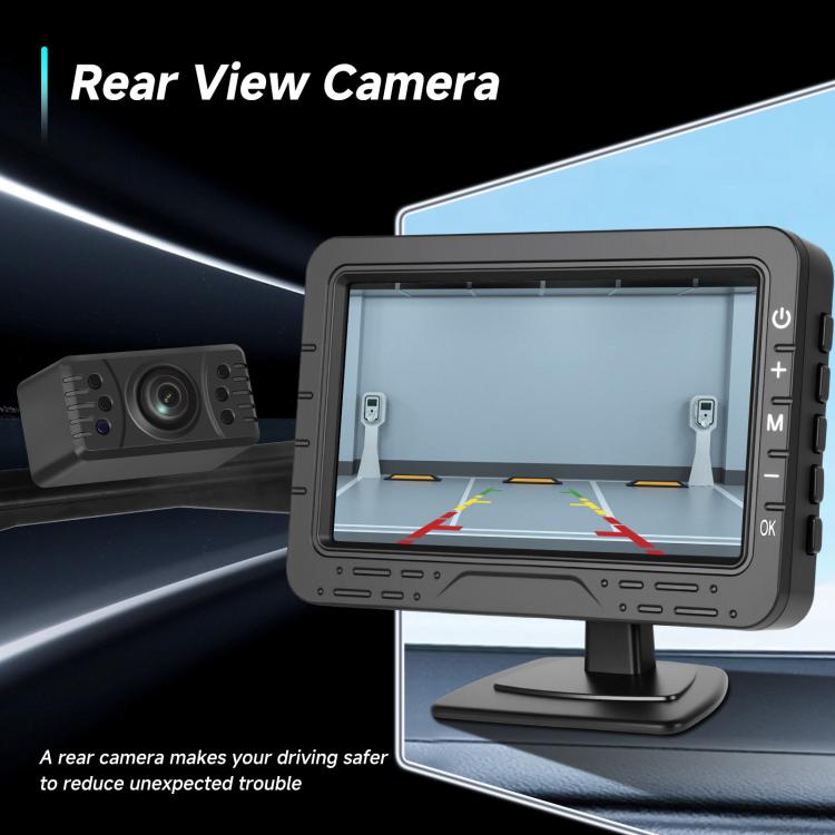 4.3 inch Digital Wireless HD 1 To 1 Reversing Display Car Center Control All-in-One Machine