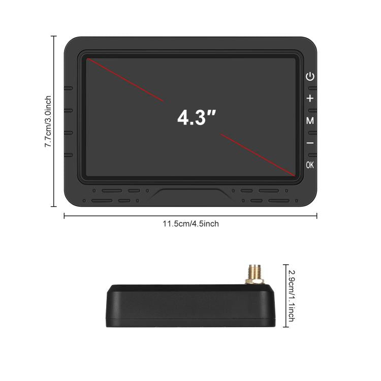 4.3 inch Digital Wireless HD 1 To 1 Reversing Display Car Center Control All-in-One Machine