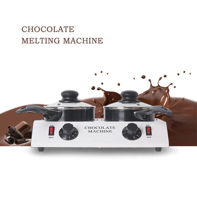Dessert Making Double Cylinder Chocolate Hot Melt Machine