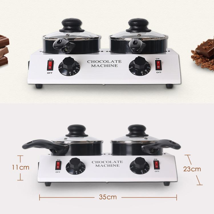 Dessert Making Double Cylinder Chocolate Hot Melt Machine