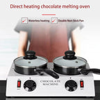 Dessert Making Double Cylinder Chocolate Hot Melt Machine