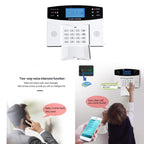 WiFi + 2G/GSM Smart Security Alarm System Kit Tuya-Compatible with 2.7-inch Display, PIR Motion Sensor & Door/Window Contact