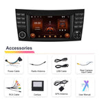 7 inch Horizontal Screen 2+64G Bluetooth Car Player Carplay Car Center Control Integrated Machine For Mercedes-Benz W211 / E200 / E220 / CLS350 / CLS500