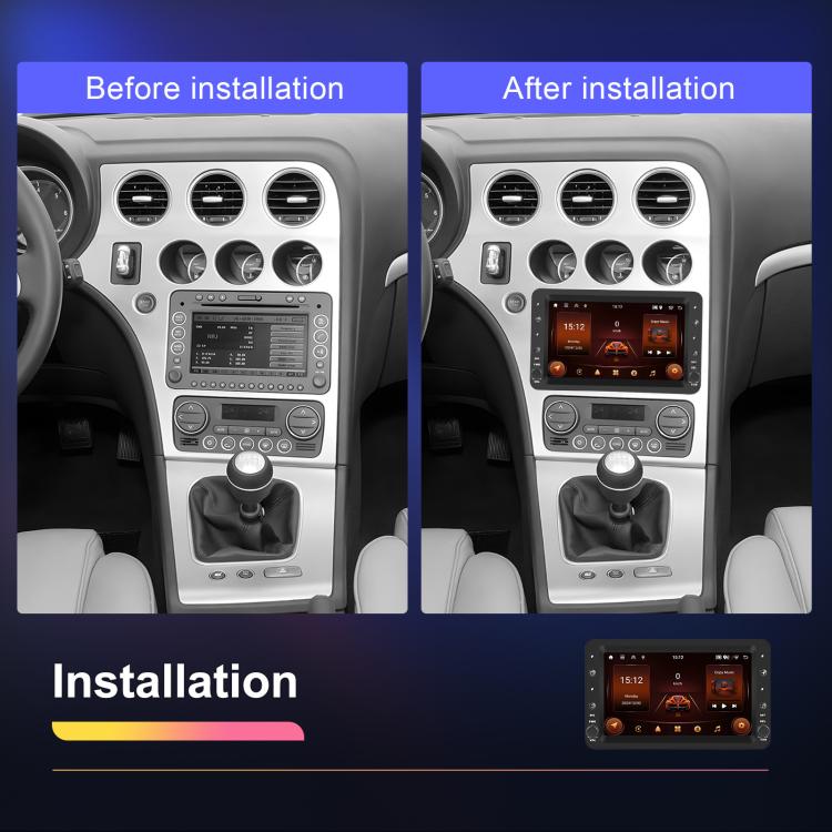 For Alfa Romeo 159 7 inch Horizontal Screen Carplay Car Navigation Center Control Integrated Machine