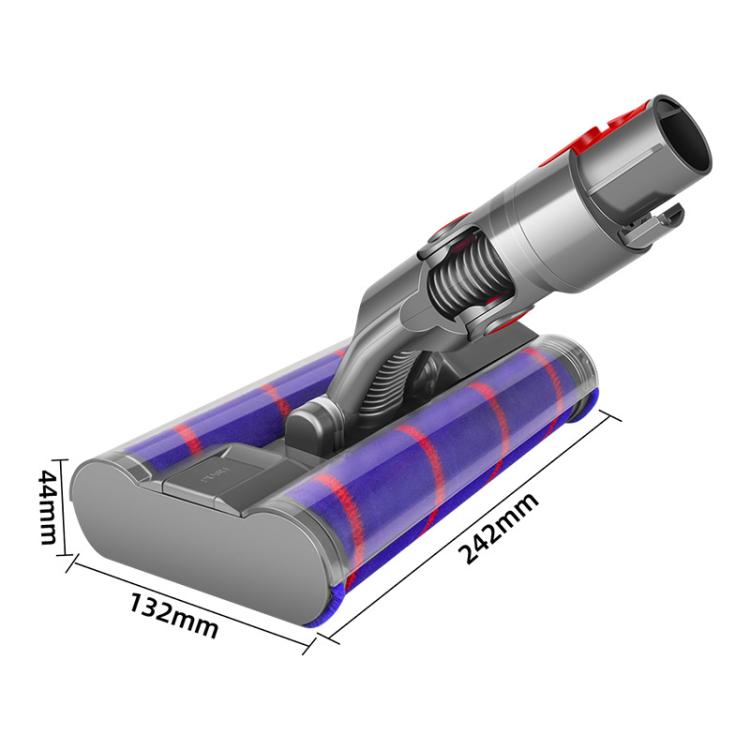For Dyson V7/V8/V10/V11/V15 Dual Roller Soft Velvet Floor Brush With LED Dust Detection