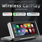 6.86 Inch Foldable Portable Bluetooth Car MP5 Player With MirrorLink/CarPlay/Android Auto Support