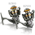 Zero-Gap Mini Spinning Reel for Rock/Ice/Raft/Lure Fishing, 5.2:1 Gear Ratio