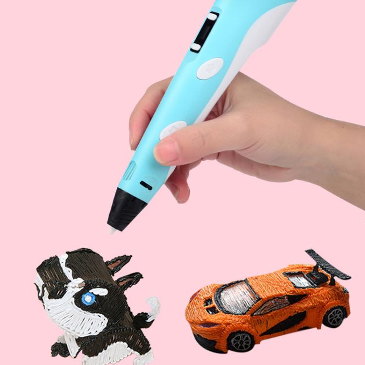 Hand-held 3D Printing Pen Kit with 20 Colors PLA Filament, Drawing Pad, Base, Scissors, Finger Guards, Art Book & Accessories