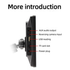 Car Universal Screen Stereo HD MP5 Player Reversing Monitor With Rear View Camera