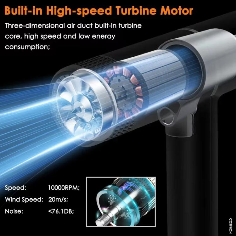 T-Shaped Hair Dryer with Smart Inverter Technology High-Power Blow Dryer for Home & Salon Use