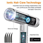 T-Shaped Hair Dryer with Smart Inverter Technology High-Power Blow Dryer for Home & Salon Use
