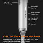 T-Shaped Hair Dryer with Smart Inverter Technology High-Power Blow Dryer for Home & Salon Use