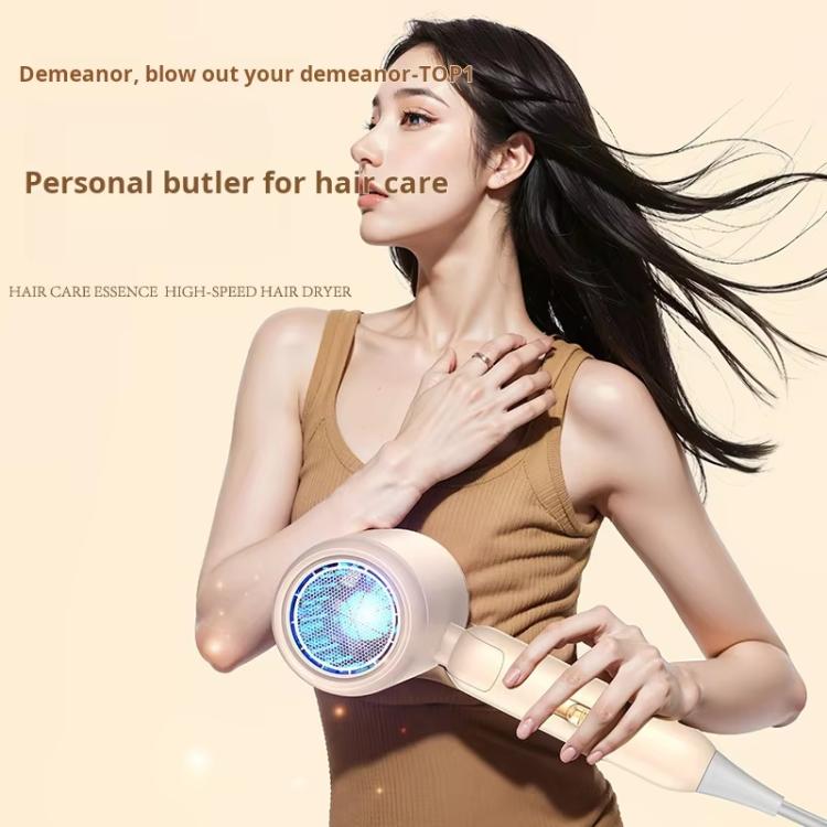 800-1200W High-Speed Hair Dryer with Blue Light Care Foldable & Portable for Travel