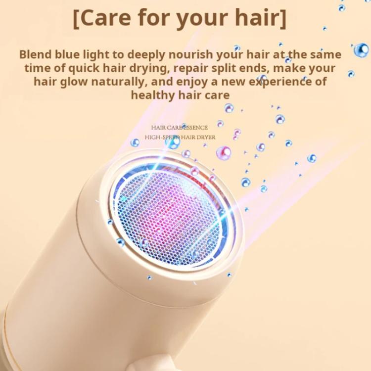 800-1200W High-Speed Hair Dryer with Blue Light Care Foldable & Portable for Travel