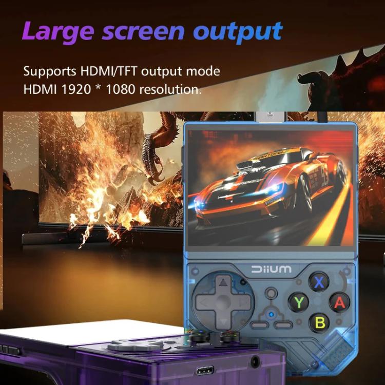 D008 3.5-Inch HD Retro Handheld Game Console With ARM Cortex-A7 800MHz, 1GB RAM & HDMI Output