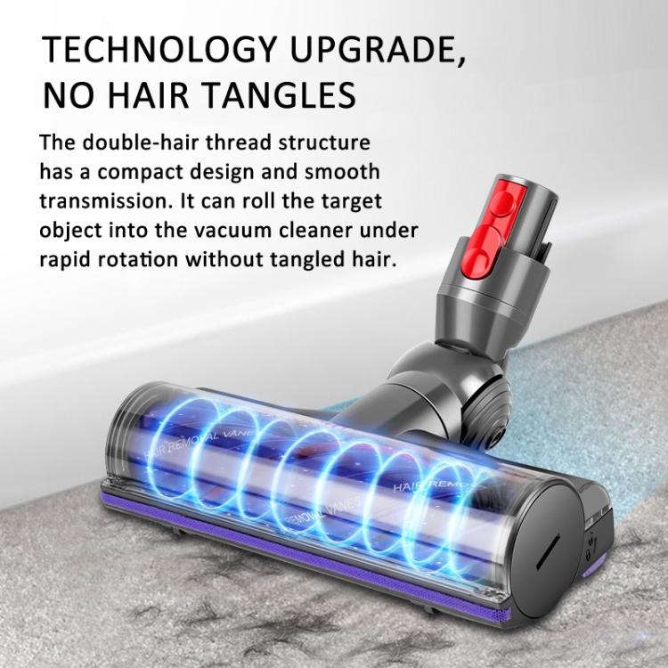 For Dyson V12 Slim / V10 Slim Vacuum Cleaner Soft Velvet Roller Direct Drive Brush Head