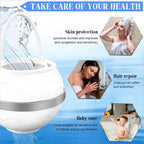Universal Bathtub Faucet Water Filter No Drill Hang-On Bath Shower Purifier,