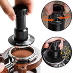 Adjustable Impact Coffee Tamper with Threaded Base Spring-Loaded Espresso Tamper Tool