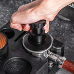 Adjustable Impact Coffee Tamper with Threaded Base Spring-Loaded Espresso Tamper Tool