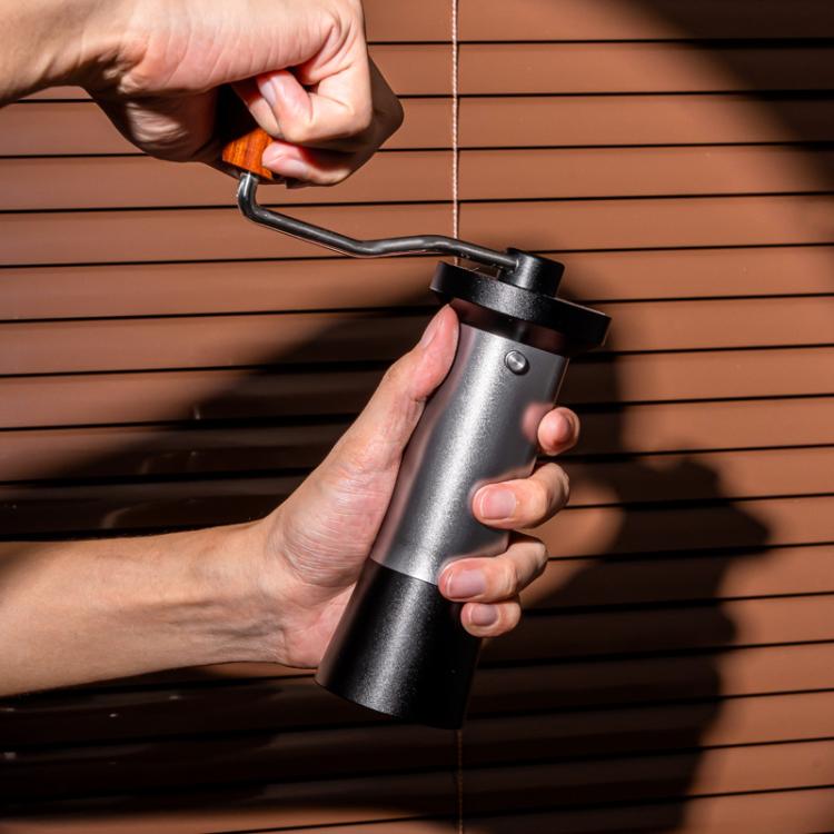 Manual Coffee Grinder with 5-Claw 420 Stainless Steel Burr External Click Adjustable Grind Settings