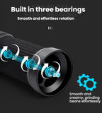 Seven Stars Manual Coffee Grinder CNC Stainless Steel Burr Foldable Hand Crank Mill for Coffee Beans