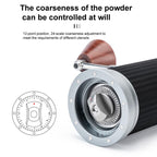 Seven Stars Manual Coffee Grinder CNC Stainless Steel Burr Foldable Hand Crank Mill for Coffee Beans