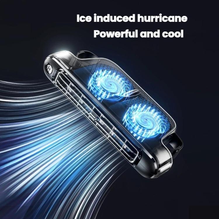 Car Rear Seat USB Plug-in Dual Turbine Silent Bladeless Electric Fan