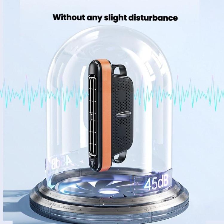 Car Rear Seat USB Plug-in Dual Turbine Silent Bladeless Electric Fan