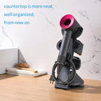For Dyson Supersonic Hair Dryer Desktop Holder Metal Stand with Cable Organizer