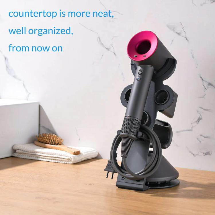 For Dyson Supersonic Hair Dryer Desktop Holder Metal Stand with Cable Organizer