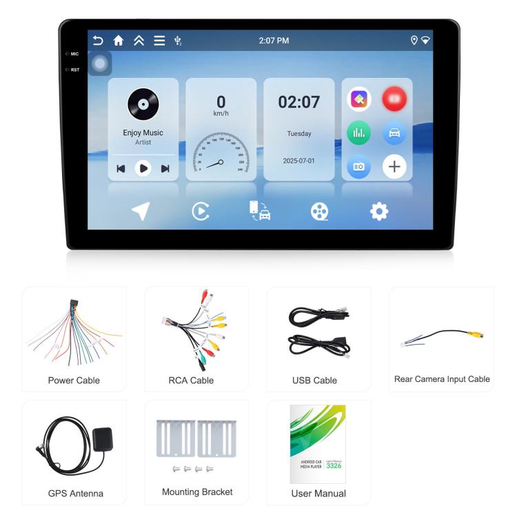 Universal Android 15 Central Control Large Screen Car Wireless Carplay Navigation Integrated Machine