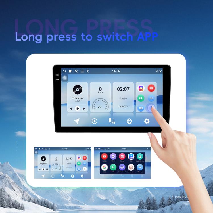 Universal Android 15 Central Control Large Screen Car Wireless Carplay Navigation Integrated Machine