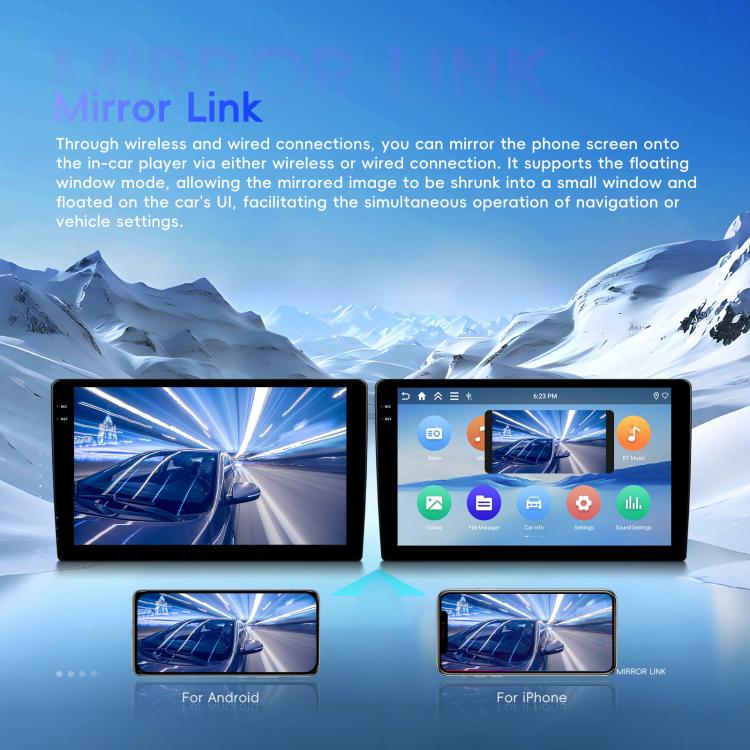 Universal Android 15 Central Control Large Screen Car Wireless Carplay Navigation Integrated Machine