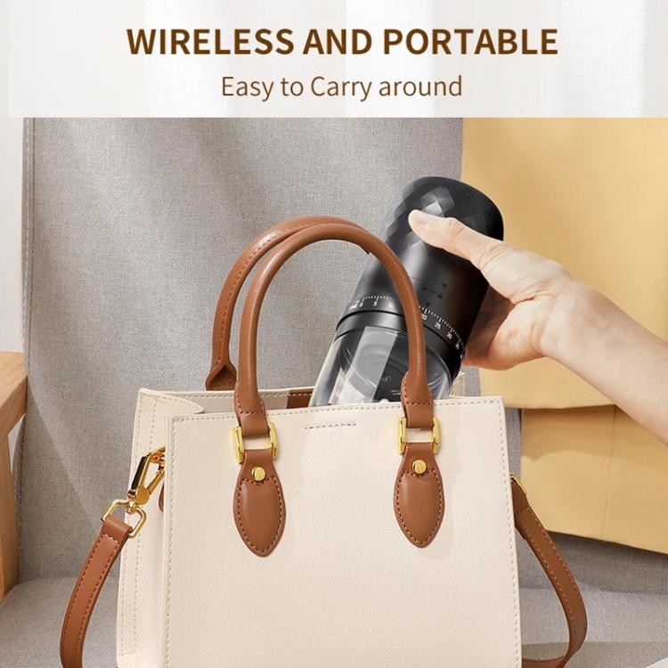 Portable Electric Coffee Grinder with 40 Adjustable Settings Rechargeable USB-C Ceramic Burr Mill