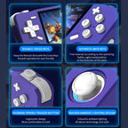 XF35H 3.5-Inch Retro Handheld Game Console With Linux System And RGB Light Pocket Video Game Player