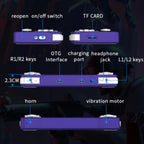 XF35H 3.5-Inch Retro Handheld Game Console With Linux System And RGB Light Pocket Video Game Player