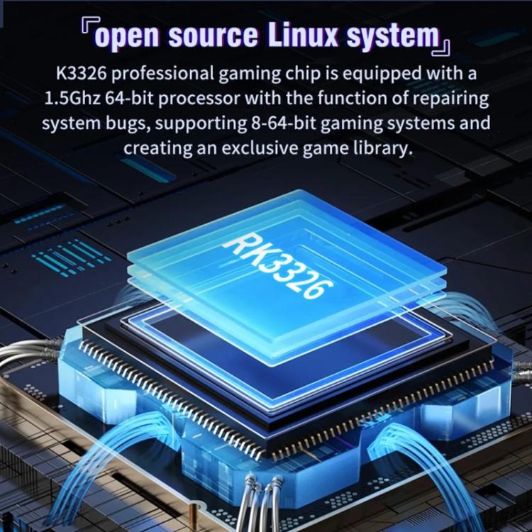 XF35H 3.5-Inch Retro Handheld Game Console With Linux System And RGB Light Pocket Video Game Player