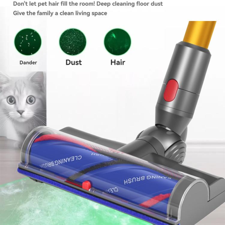 For Dyson V7/V8/V10/V11/V15 High Torque Direct-Drive Cleaner Head with Green Laser Dust Detection