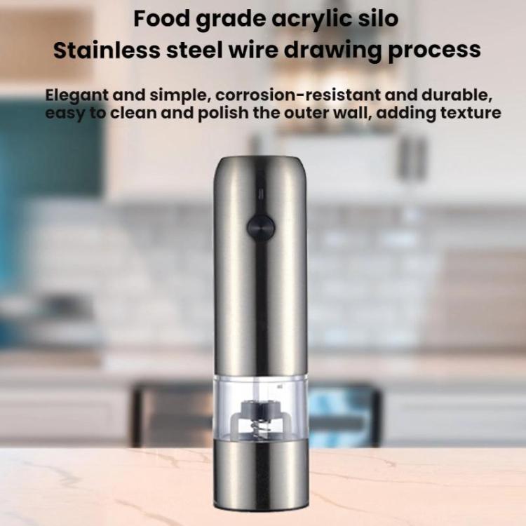 Portable Mini Electric Pepper Sea Salt Grinder