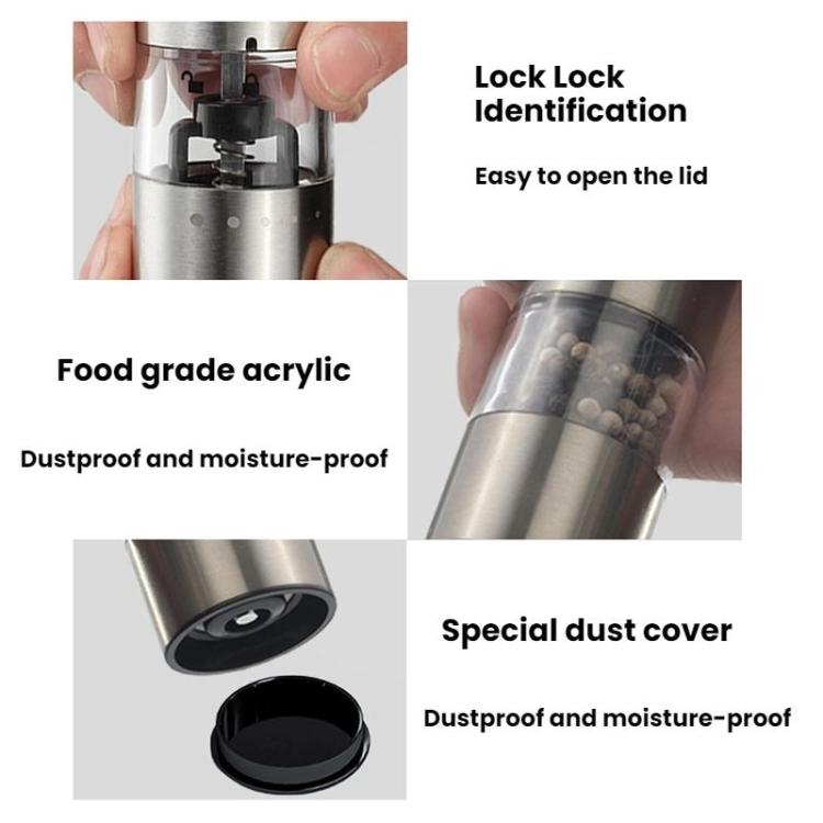 Portable Mini Electric Pepper Sea Salt Grinder