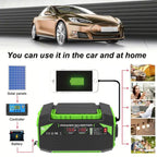 Gurxun Car Pure Sine Wave Inverter Dual AC Sockets + 2 USB + 2 Type-C Ports Outdoor Car Power Converter