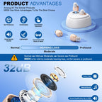 Ultra-Compact In-Ear Invisible Hearing Amplifier With Charging Case For Elderly