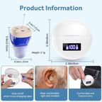 Hearing Aids With Digital Display Charging Case Noise Cancelling Invisible In-Ear Sound Amplifier