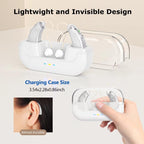 Behind-The-Ear Hearing Aids With Charging Case Smart Noise Cancelling & No Feedback Whistling