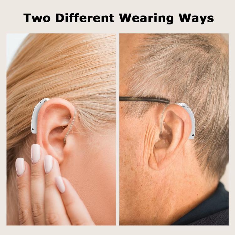 Behind-The-Ear Hearing Aids With Charging Case Smart Noise Cancelling & No Feedback Whistling